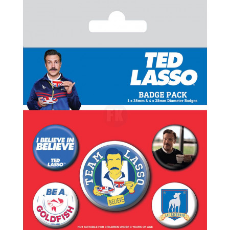 Ted Lasso Pin-Back Buttons 5-Pack Team Lasso